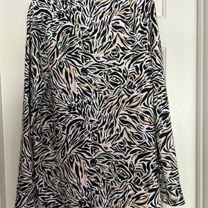 Lilly Pulitzer Zebra Pattern A-Line Skirt